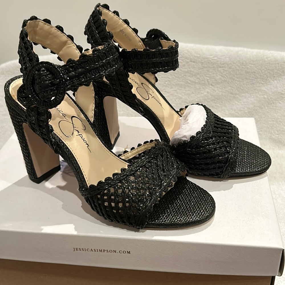 Jessica Simpson Raffia Heels - New, never worn